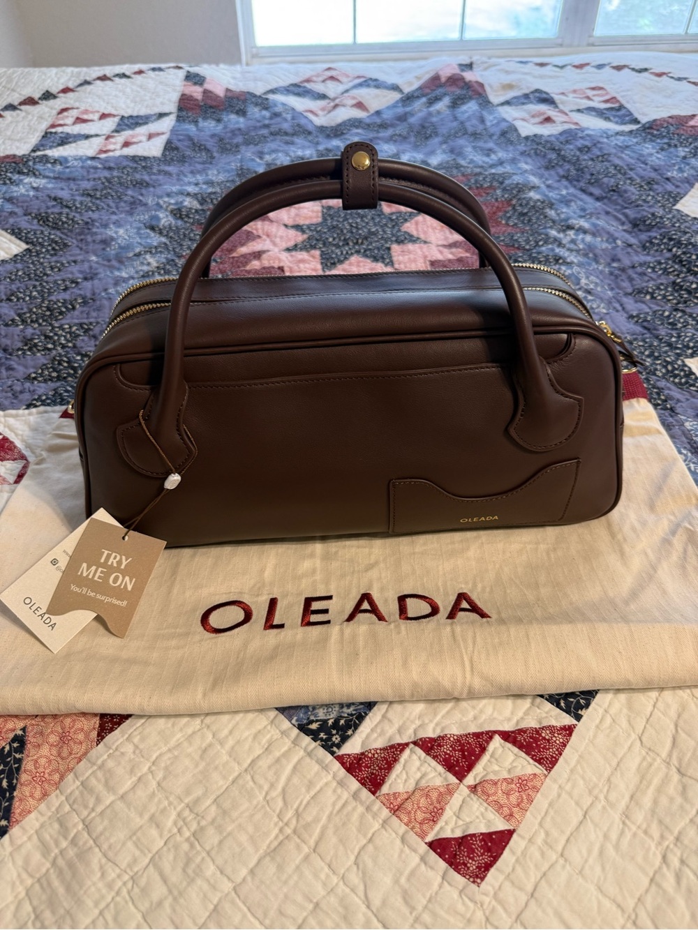 Mini Marina Carryall —Chocolate - Picture 2 of 6